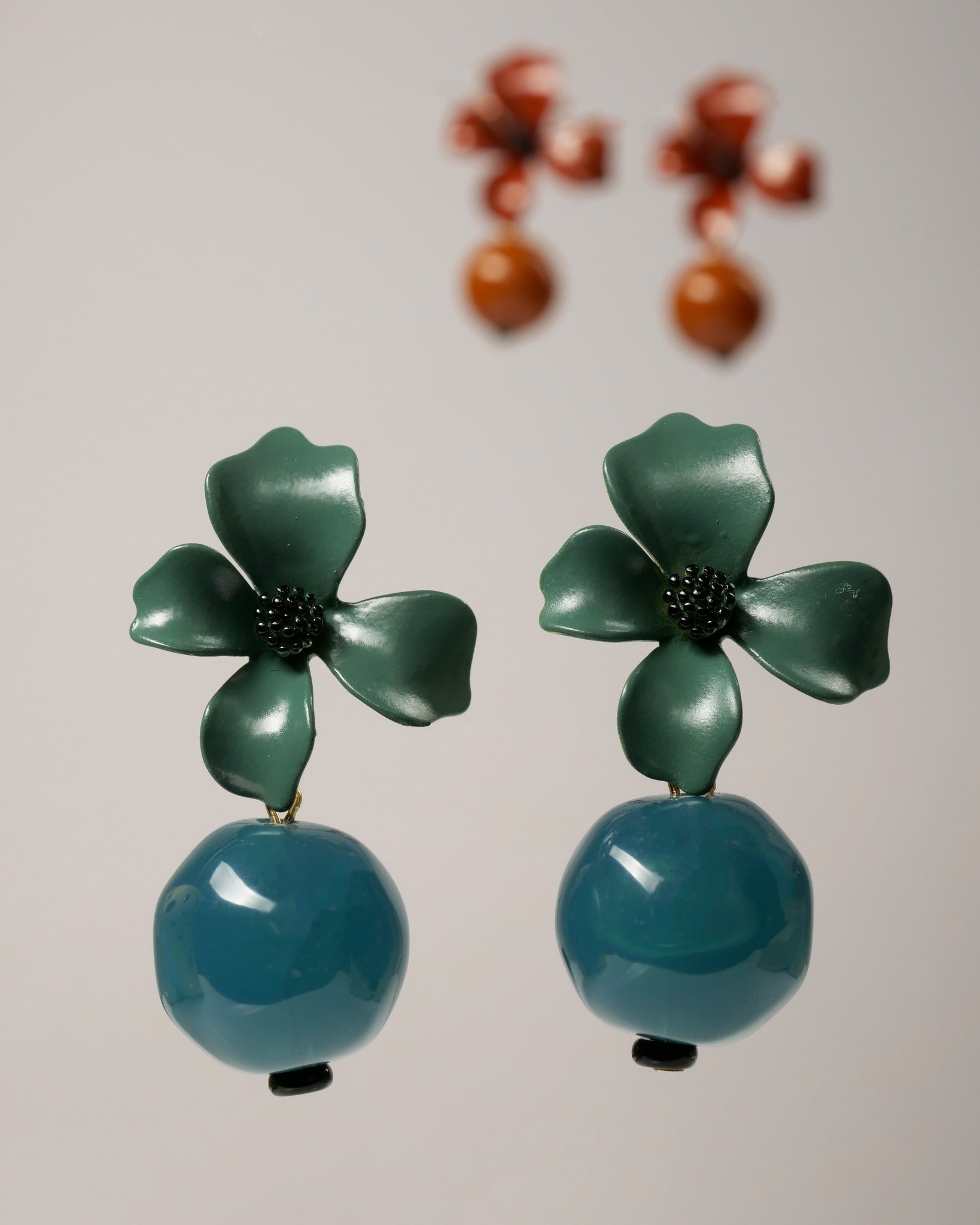 Camellia earrings