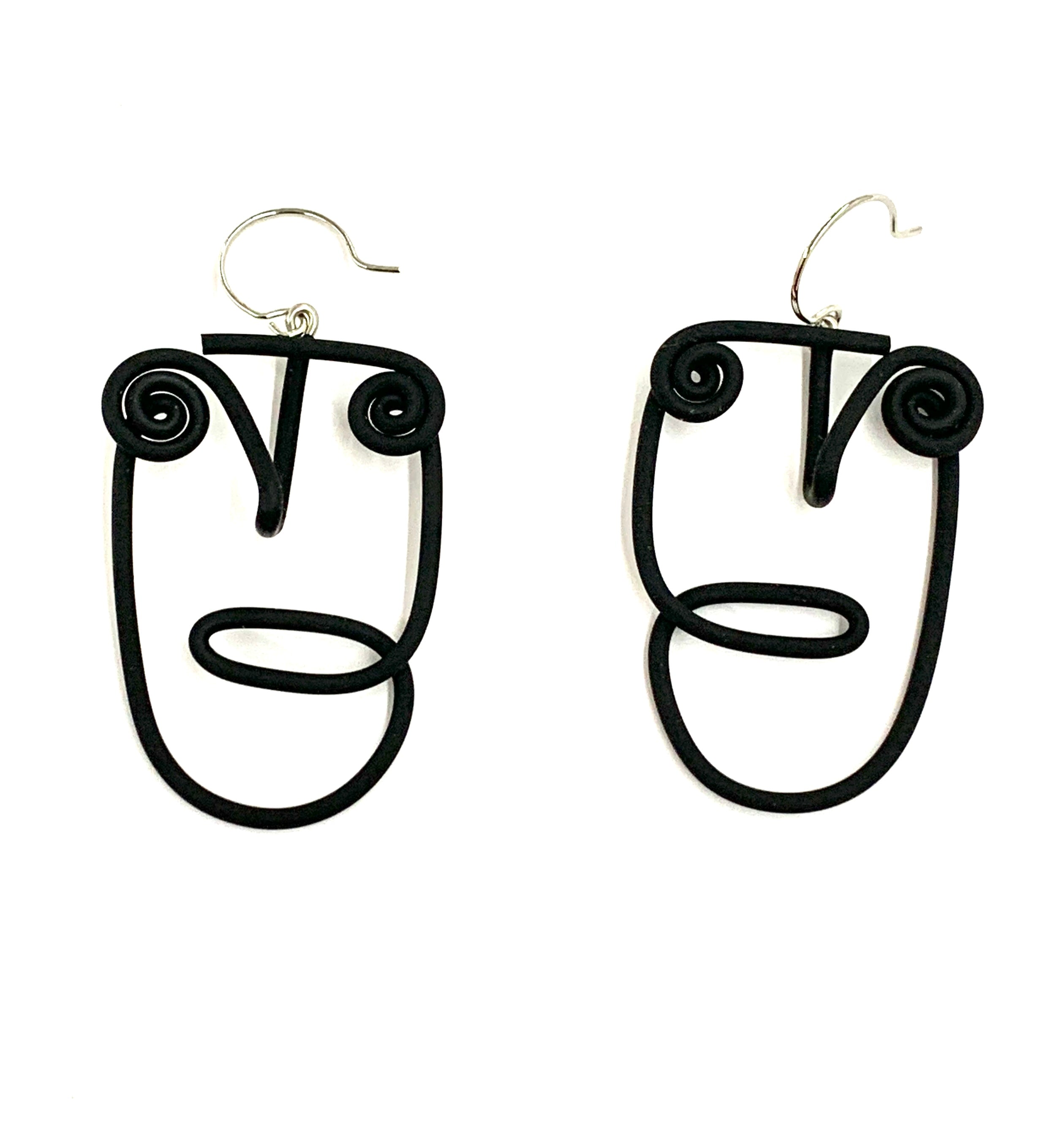 Faces earrings